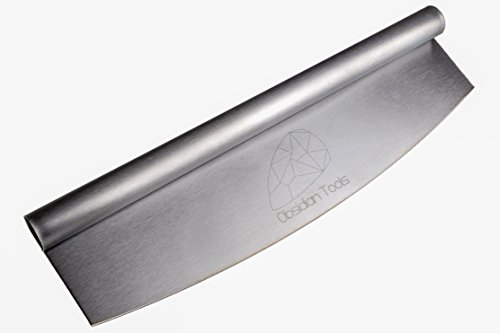 Pizzaschneider Premium | Wiegemesser aus Edelstahl Pizzamesser 36 cm