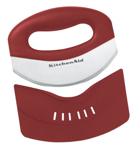 KitchenAid KC173OHERA Wiegemesser, Edelstahl, rot, 14 x 3.80 x 15.50 cm